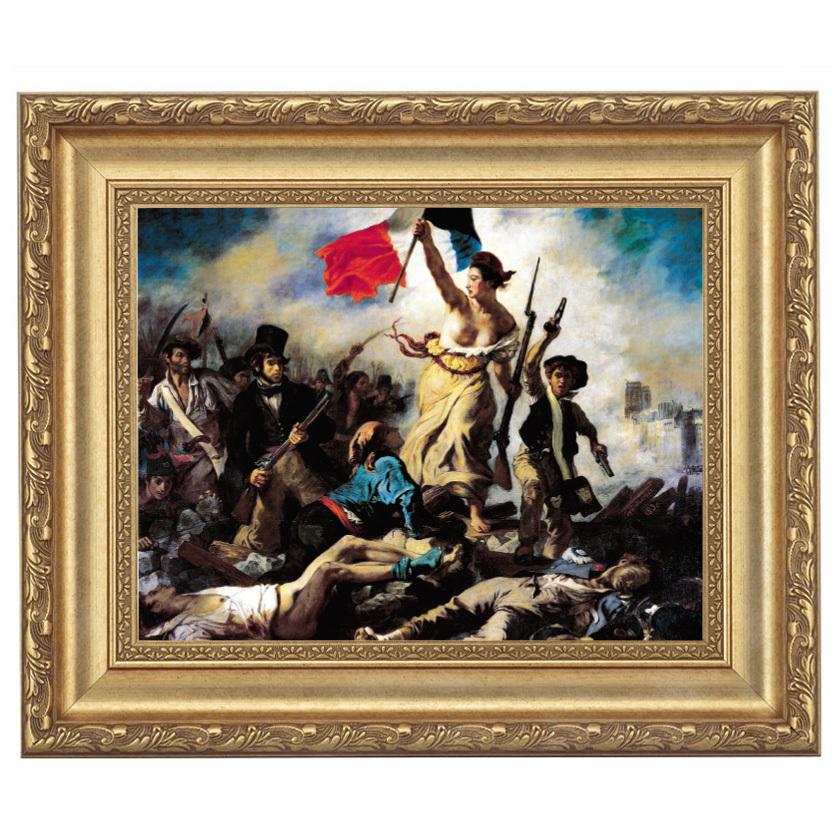 ドラクロワ 民衆を導く自由の女神 4号 立体複製名画 美術品 レプリカ
