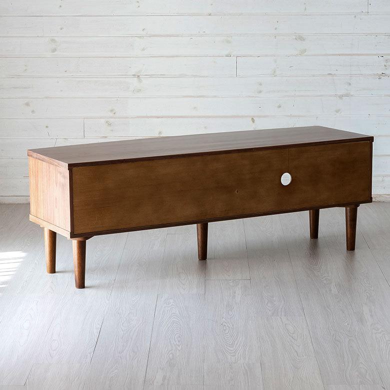 東谷 テレビ ボード TV 台 ラック 120cm 幅 天然木 ウォルナット