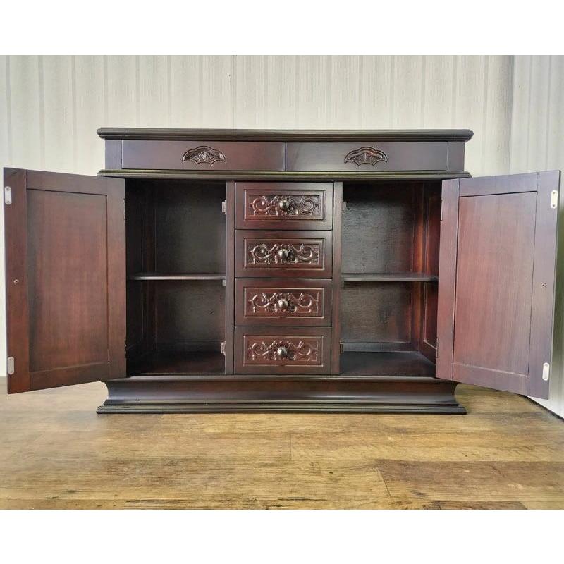 リビングボード 送料無料 アジアン家具 キャビネット リビング収納