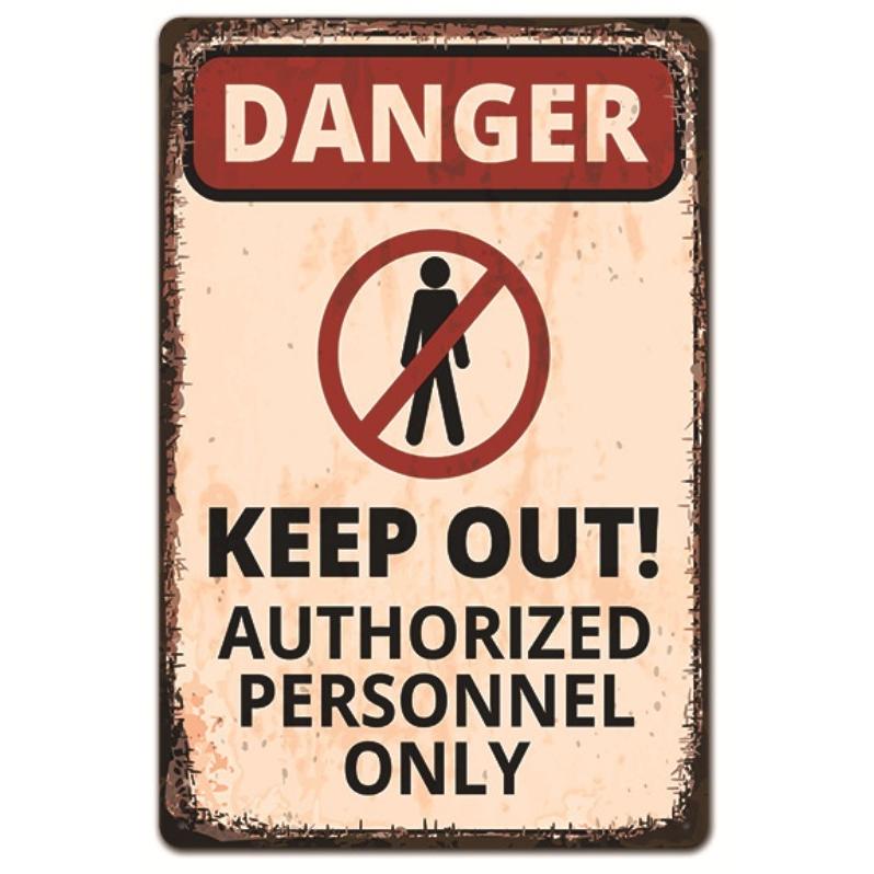 危険警告看板 立入禁止 keep out アメリカ雑貨☆レトロ調☆アメリカン