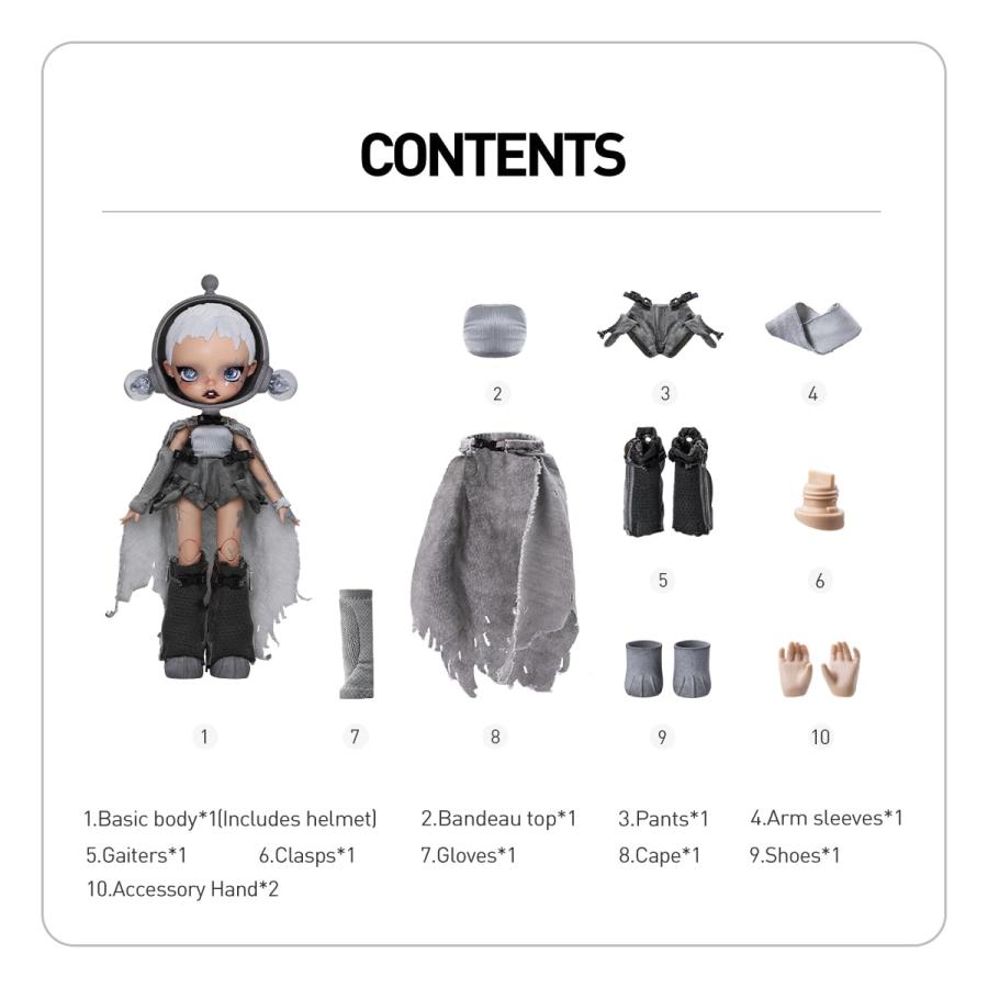 POP MART SKULLPANDA × HAMCUS 1/6 アクションフィギュア : eight cat