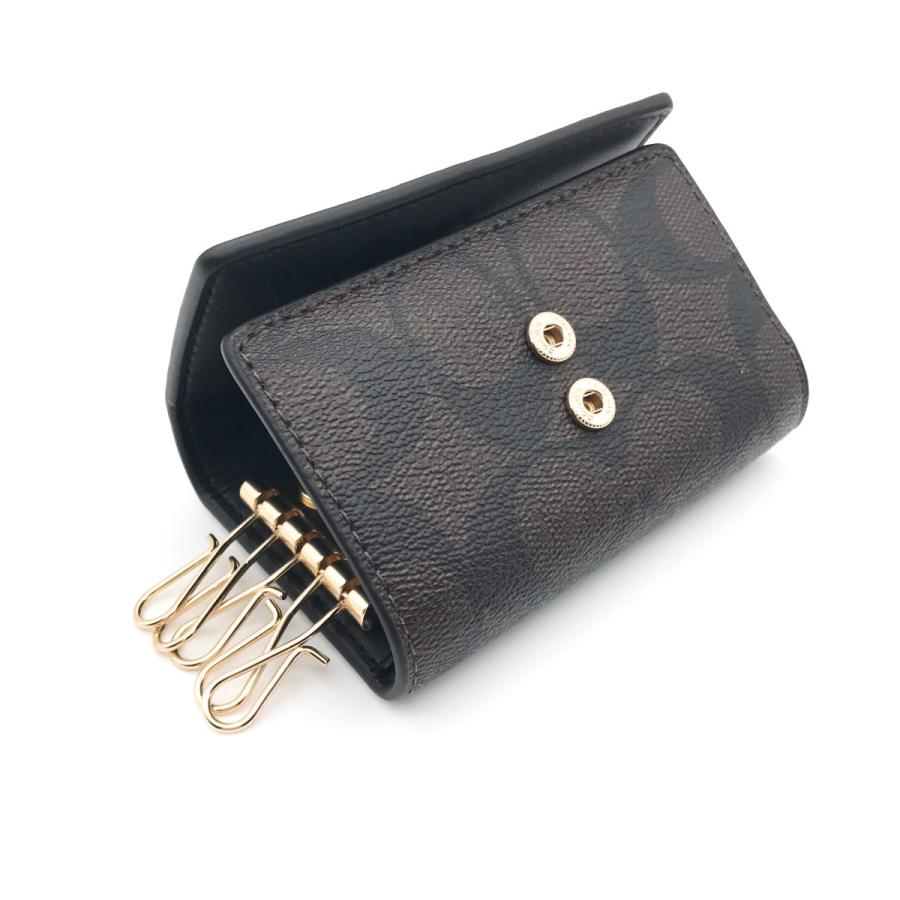 COACH（コーチ） ☆COACH☆ ファイブ リング キーケース シグネチャー