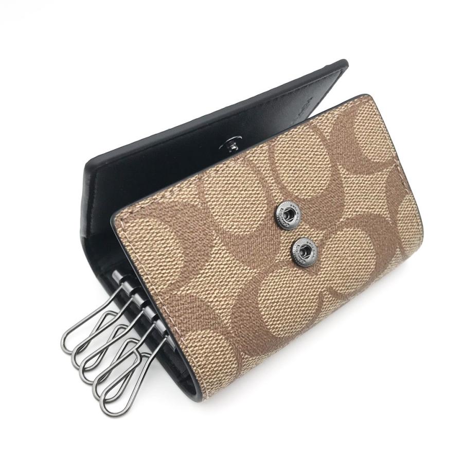 COACH（コーチ） ☆COACH☆ ファイブ リング キー ケース シグネチャー