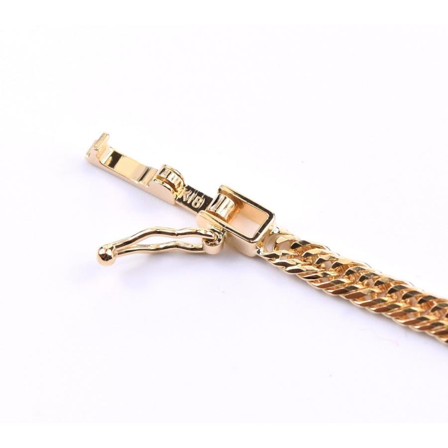 新品 18金 喜平 アンクレット K18 12面カットトリプル 6g 23cm メンズ