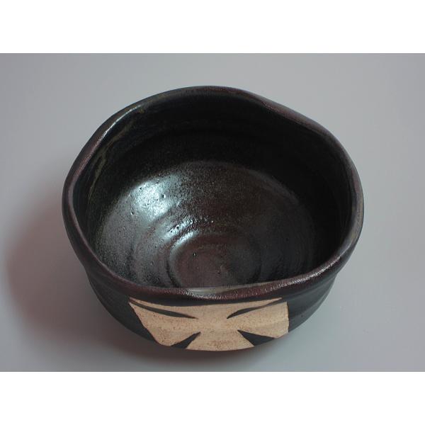 黒織部クルス茶碗 川本了生別作 共箱 : 茶道具商 越中屋 - 通販
