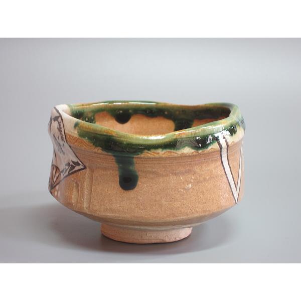 鳴海織部沓茶碗 田中源彦造 共箱 : 茶道具商 越中屋 - 通販 - Yahoo