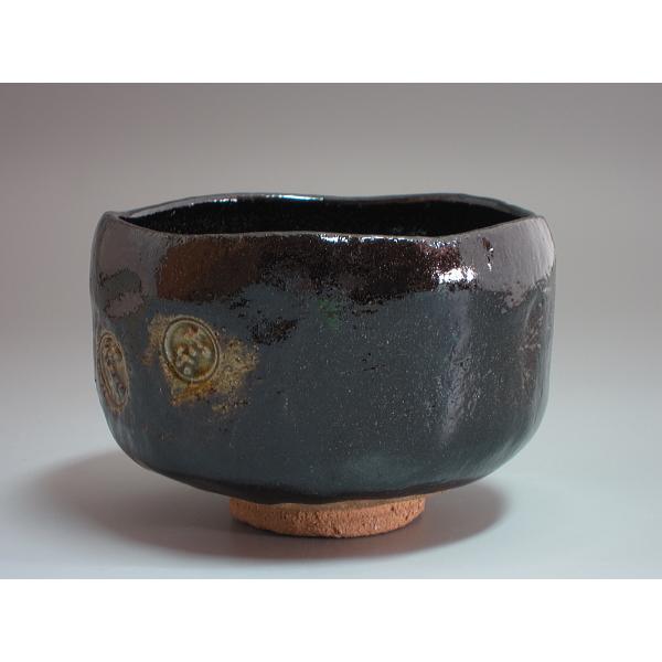 黒楽数印茶碗 川崎和楽造 共箱 : 茶道具商 越中屋 - 通販 - Yahoo
