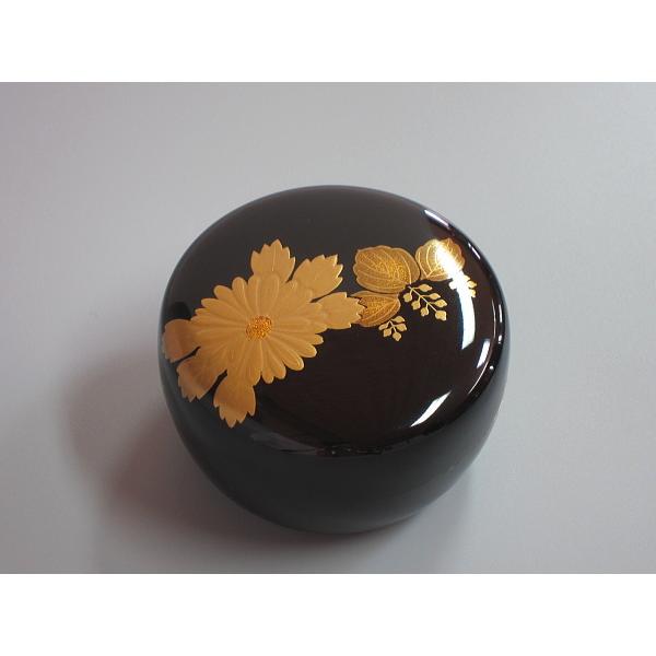 菊桐蒔絵黒平棗 輪島塗 田中勝月造 桐箱 : 茶道具商 越中屋 - 通販