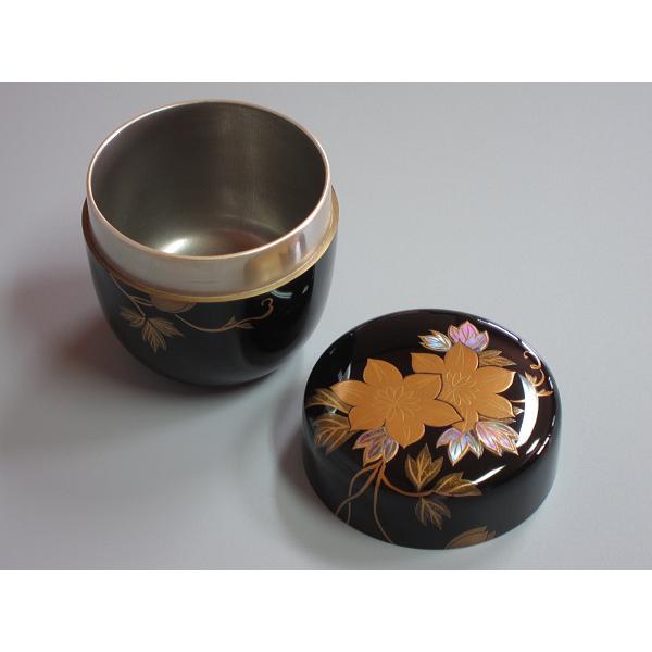 鉄線蒔絵黒中棗 輪島塗 千鶴造 共箱 : 茶道具商 越中屋 - 通販 - Yahoo