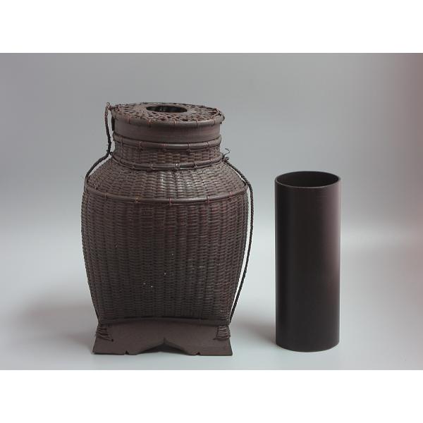 南蛮籠花入（共蓋付） 紙箱入 : 茶道具商 越中屋 - 通販 - Yahoo