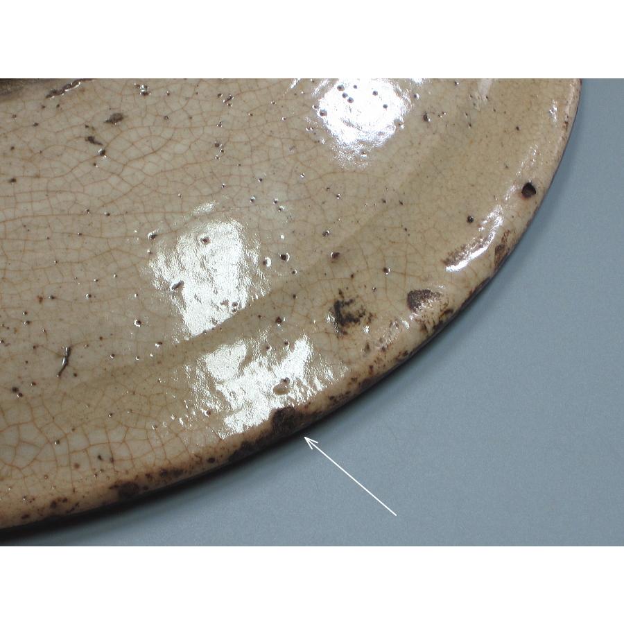 瀬戸染付 絵瀬戸干網図平鉢 江戸時代後期／19世紀 : 茶道具商 越中屋