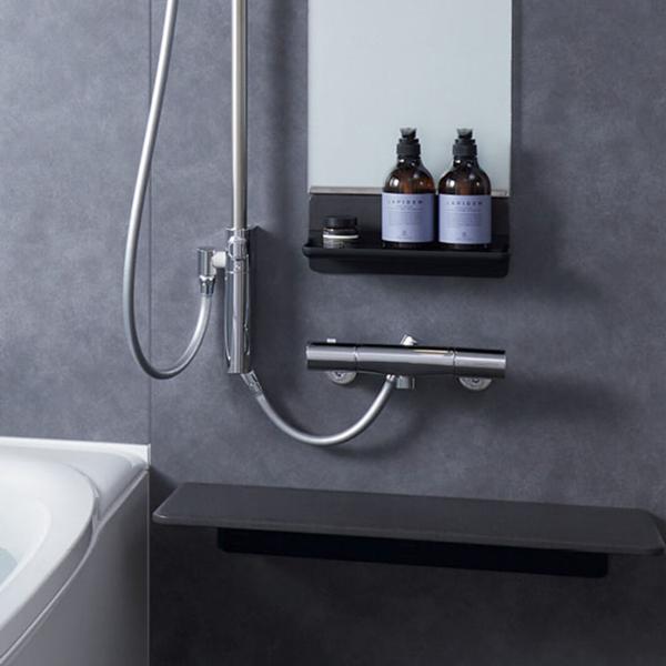 LIXIL（リクシル） 風呂 マグネットシェルフ 収納棚 幅30cm ブラック