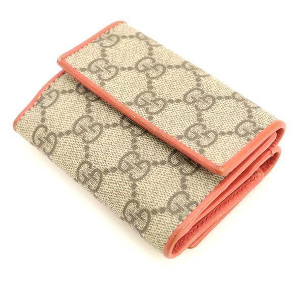グッチ GUCCI GGキャンバス PVC コンパクト財布 両面財布 三つ折財布