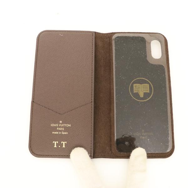 ルイヴィトン LOUIS VUITTON フォリオ イニシャル入り iPhoneX・XS