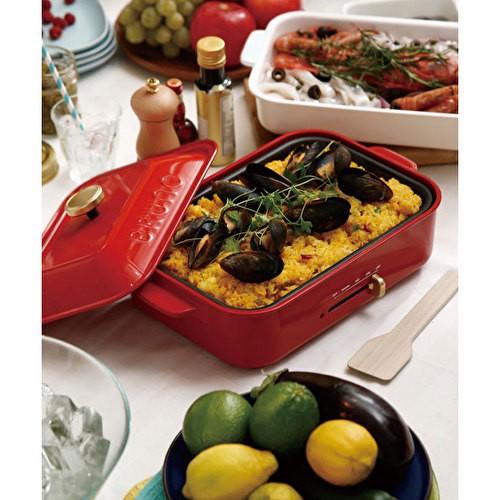 BRUNO（ブルーノ） コンパクトホットプレート BOE021-RD（レッド/赤