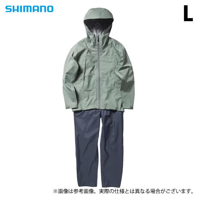 シマノ（SHIMANO） RA-047X (L／セージグリーン) 3レイヤー レイン