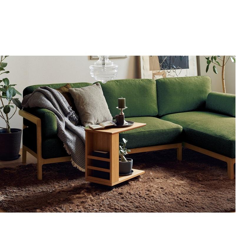 杉無垢材のサイドテーブル S字 5【ハンドメイド家具】 良い 杉無垢材の