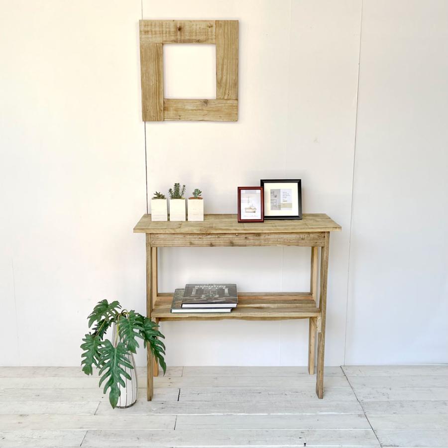 コンソールテーブル 飾り棚 キッチン収納 収納棚 整理棚 天然木 無垢
