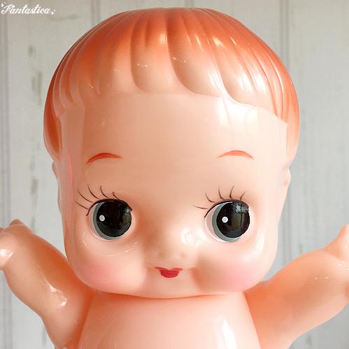 レトロドール 復刻版 デコちゃん ソフビ人形 水玉パンツ : fantastica