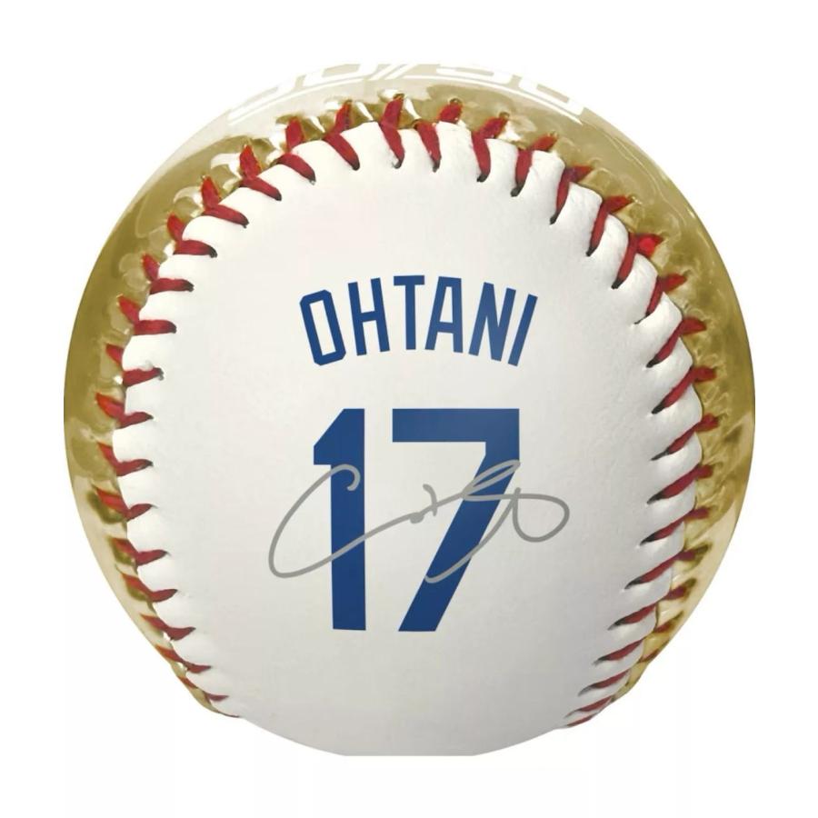 大谷翔平 LA ドジャース 50/50 達成記念 ゴールド/ホワイト 硬式ボール