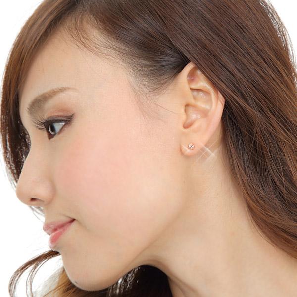 モルガナイト ピアス ピンクアクアマリン K18PG 18k 18金 ピンク