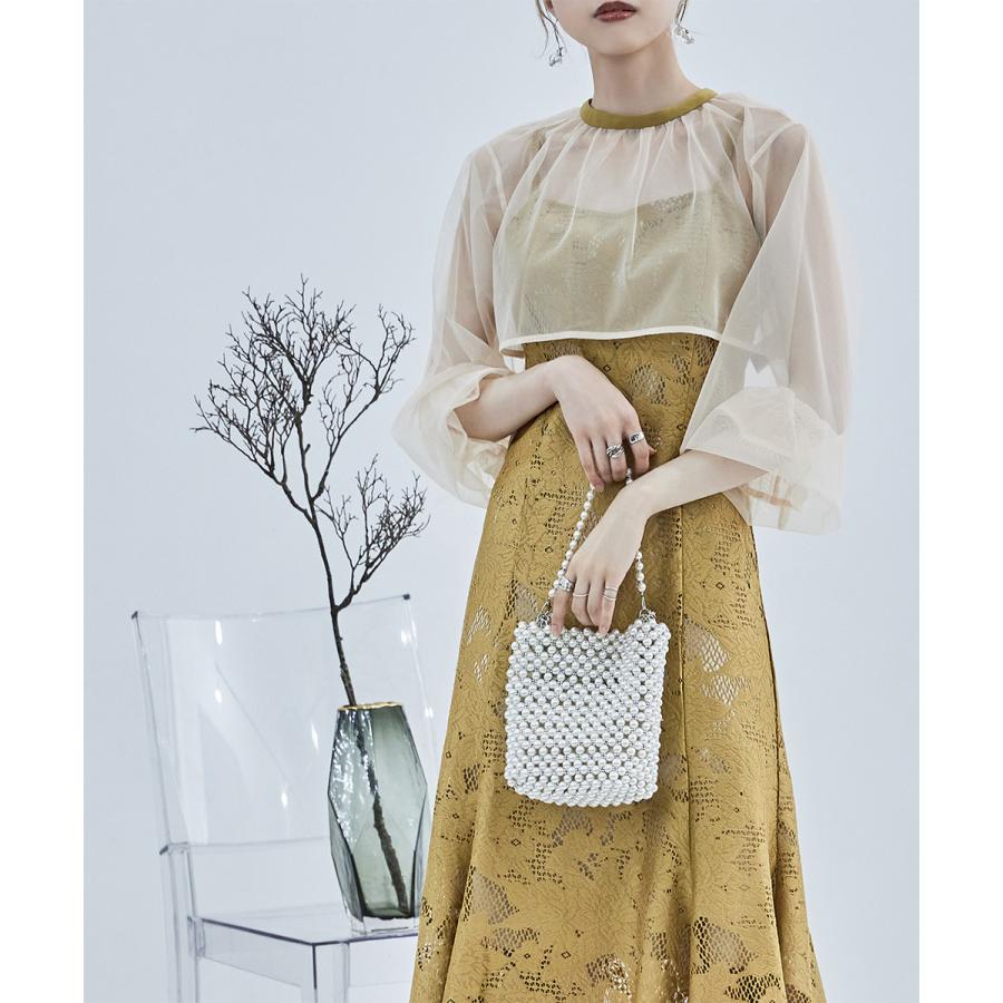 etoll.（エトル） 3wayシフォンボレロ&レースキャミドレス ワンピース