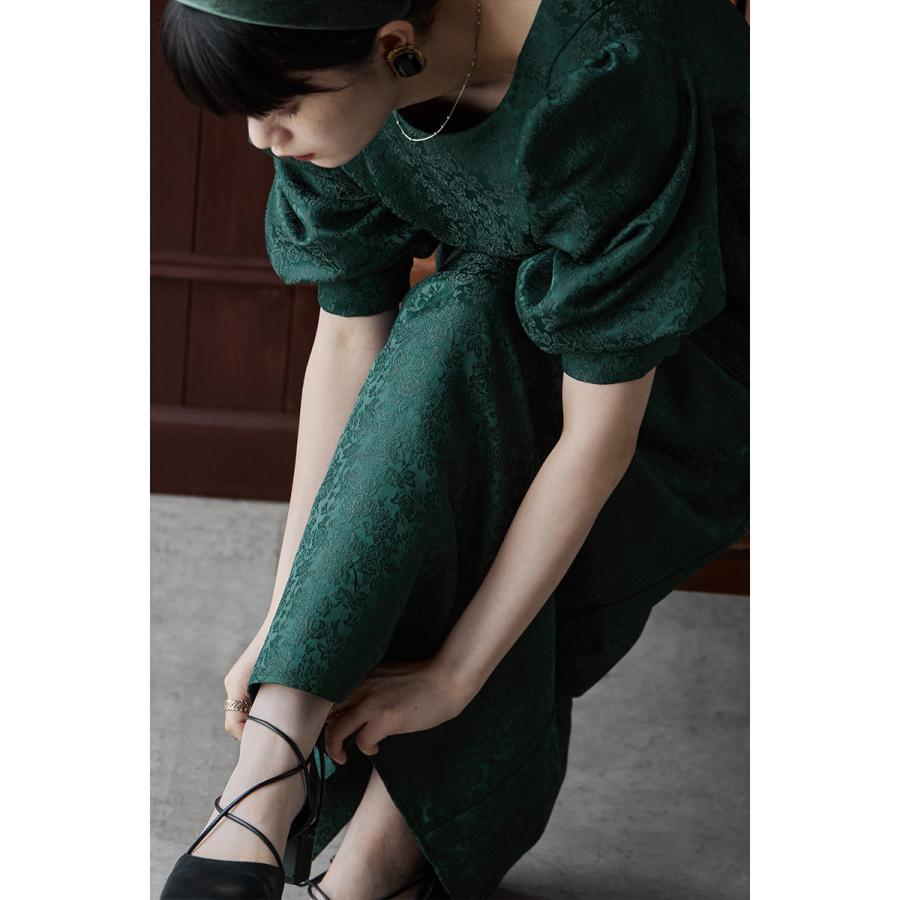 etoll.（エトル） フラワージャガードセットアップドレス ペプラム