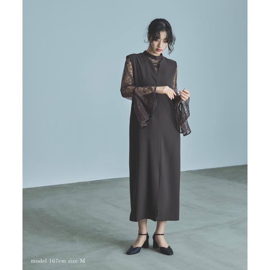 niana（ニアナ） ベルスリーブスリットドレス パーティードレス 結婚式