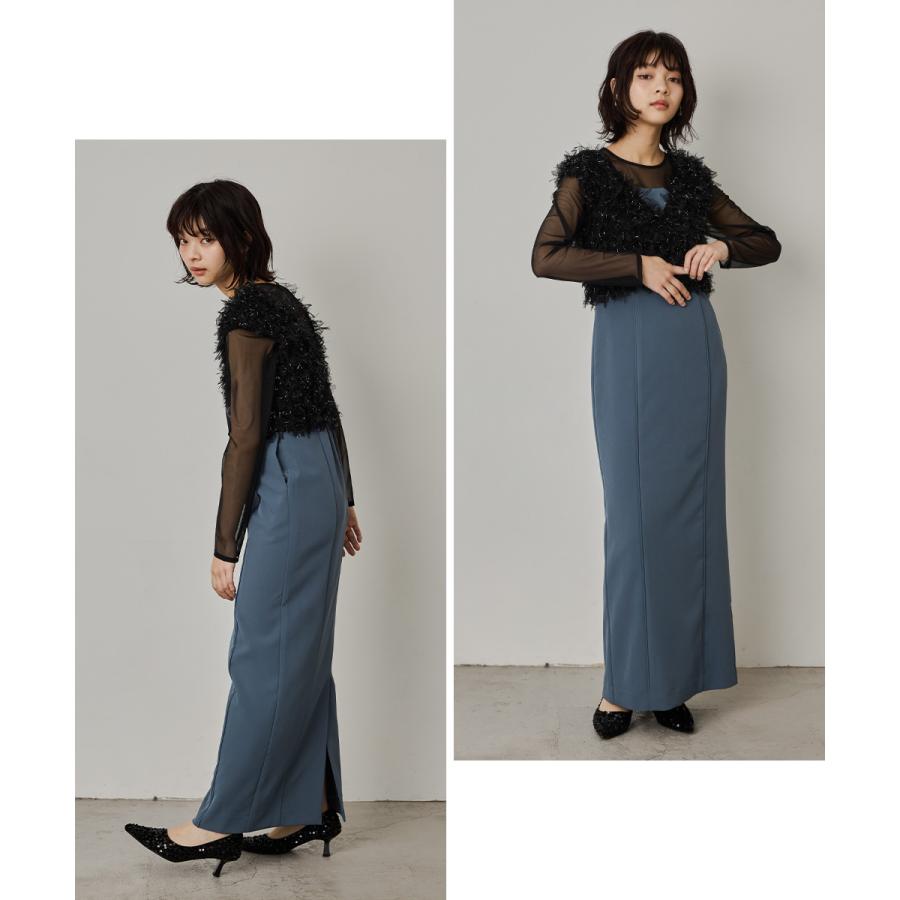 niana（ニアナ） フリンジグリッターベストセットドレス パーティー