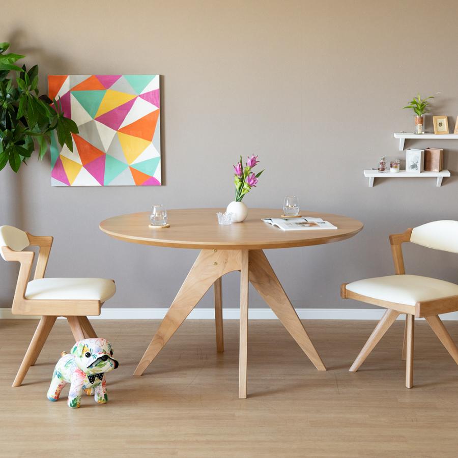 シギヤマ家具工業 ダイニングテーブル 丸 4人掛け かわいい おしゃれ
