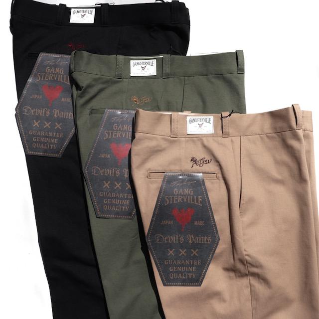 GANGSTERVILLE（ギャングスタービル） DEVIL'S PANTS チノパン ワーク