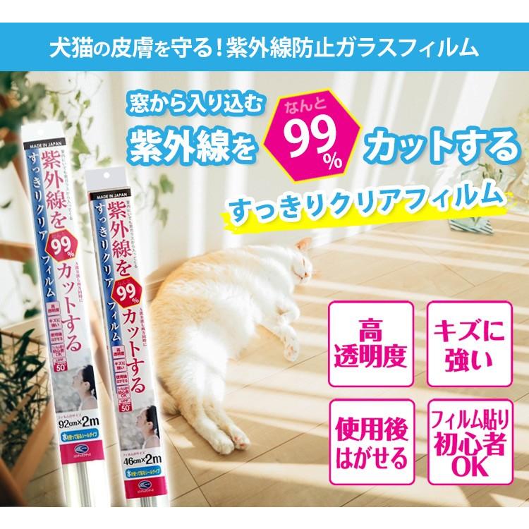 紫外線を99％カットする すっきりクリアフィルム クリアー（無色透明