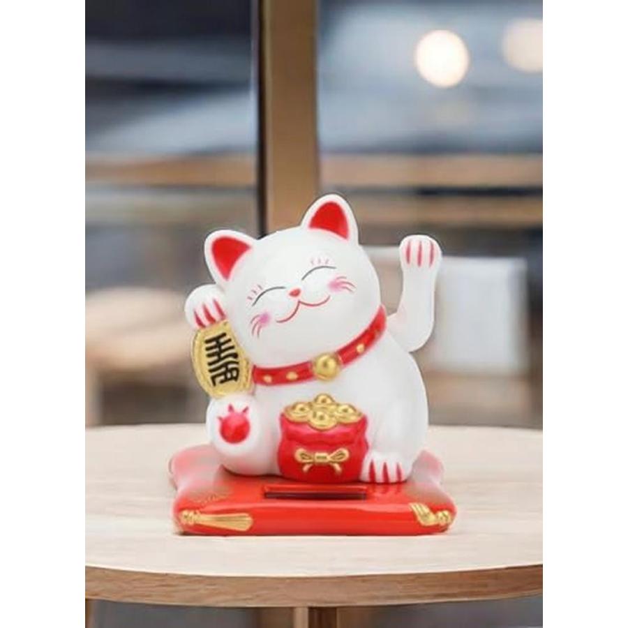 招き猫 招き猫置物 幸運の猫 お金を招く まねき猫 幸運 招き 左手 手を