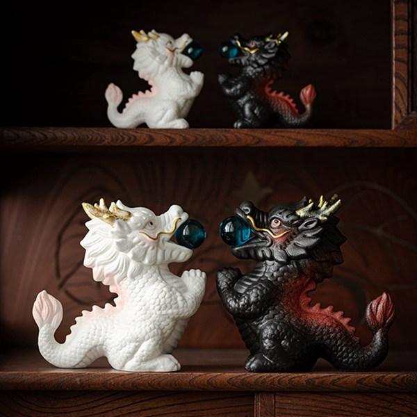 可愛い 龍の置物 干支 たつ 辰 竜 陶器 龍神 開運 干支飾り 幸運 風水