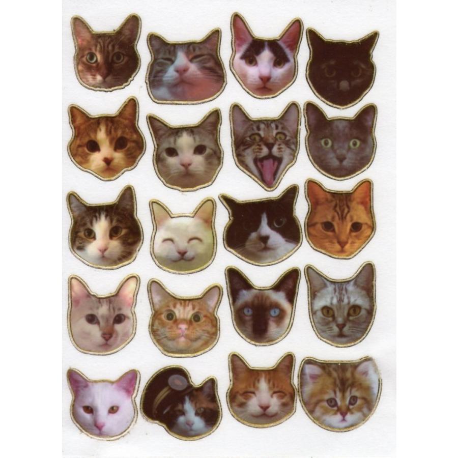 キラキラシール（ねこ〔顔〕） : FIND Corp. - 通販 - Yahoo!ショッピング