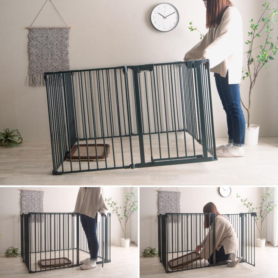 VENTOTA ペット用サークル ドア付 折りたたみ可能 犬 猫 うさぎ