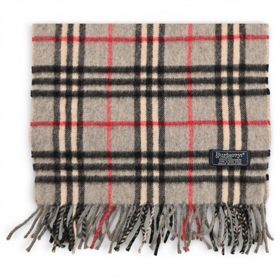 BURBERRY（バーバリー） マフラー ノバチェック カシミヤ100％ Bランク