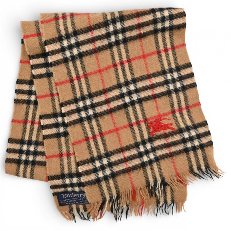 BURBERRY（バーバリー） マフラー ノバチェック ベージュ Bランク