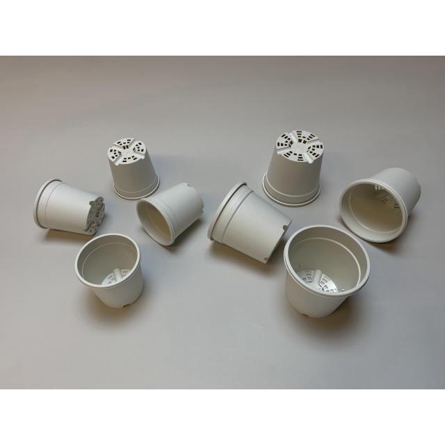 生産者仕様[カントー]プラ鉢A-25-(2号相当)-白[2GW]※黒インク状の付着