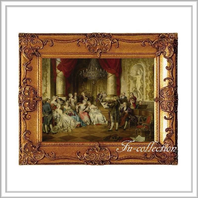 ロココ調 貴族の額絵 レッスン アンティークゴールド アクリルセット