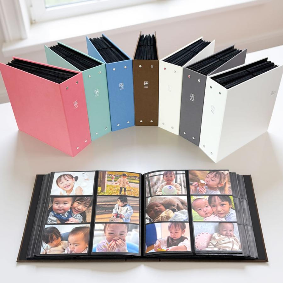 ナカバヤシ 【WEB限定品】 アルバム 大容量 見開き12ポケット L判960枚