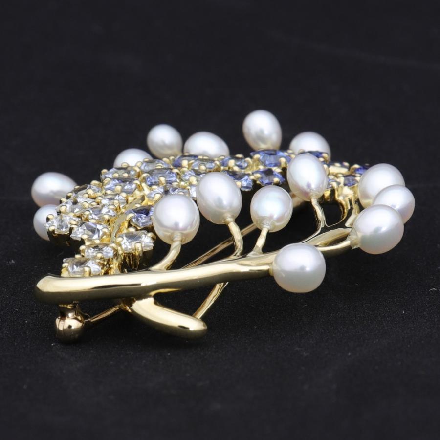 TASAKI（タサキ） （新品仕上げ済）タサキ 田崎 パールブローチ K18