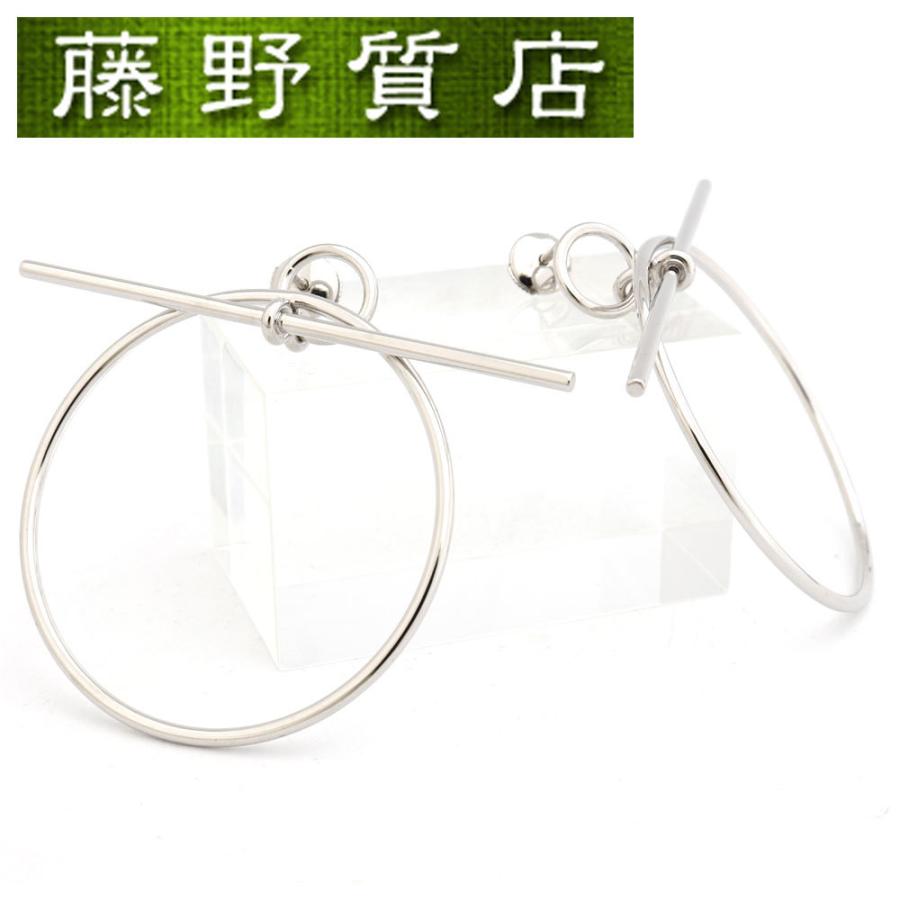 HERMES（エルメス） （新品仕上げ）エルメス ループ MM ピアス K18