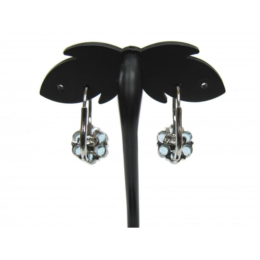 Ponte Vecchio（ポンテヴェキオ） フラワーピアス WG×ブルートパーズ