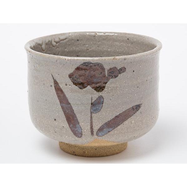 抹茶茶碗 唐津焼 鏡山窯 井上東也 お 【茶器/茶道具 抹茶茶碗】 絵唐津焼き