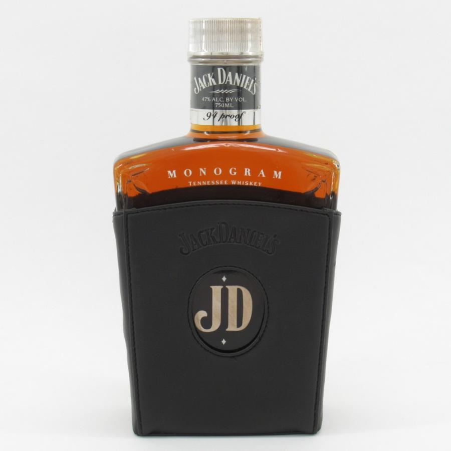 ジャックダニエル モノグラム ウィスキー 47％ 750ml レザーカバー付き