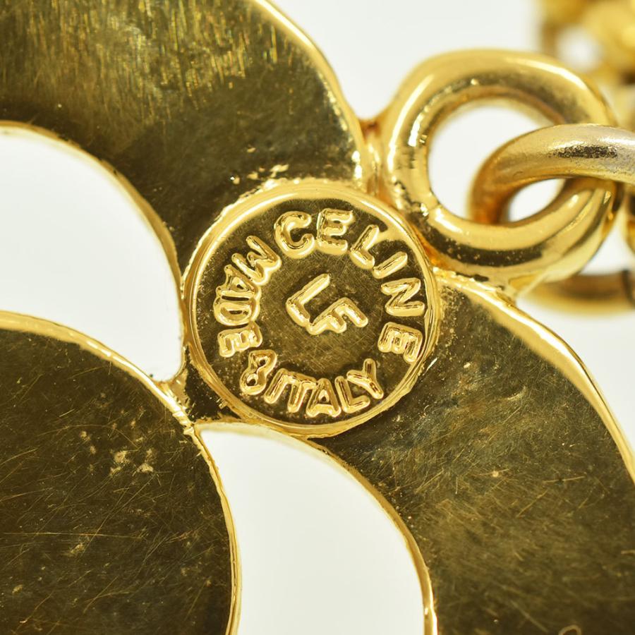 CELINE（セリーヌ） ネックレス ロゴ ハート パール ロングネックレス