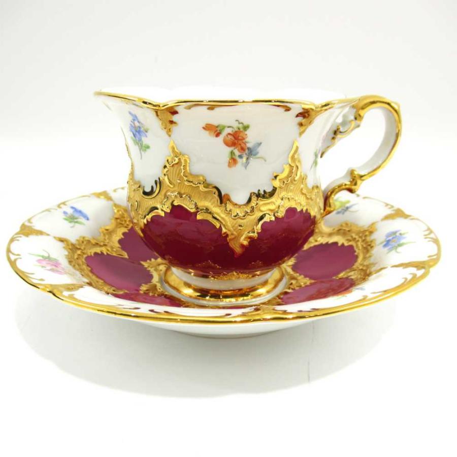 マイセン Meissen 宮廷の小花 Bフォーム カップ＆ソーサー 箱付き 6