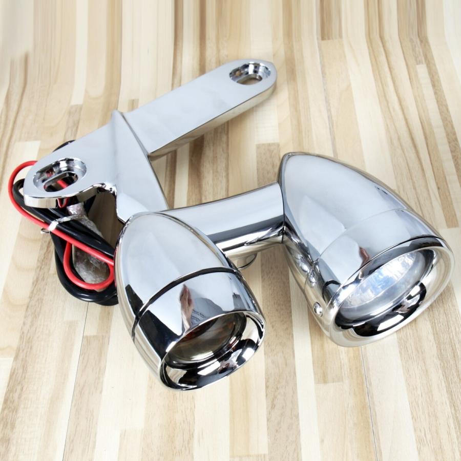 ハーレーFLHRC ロードキング純正フォグランプ&ウインカーセット