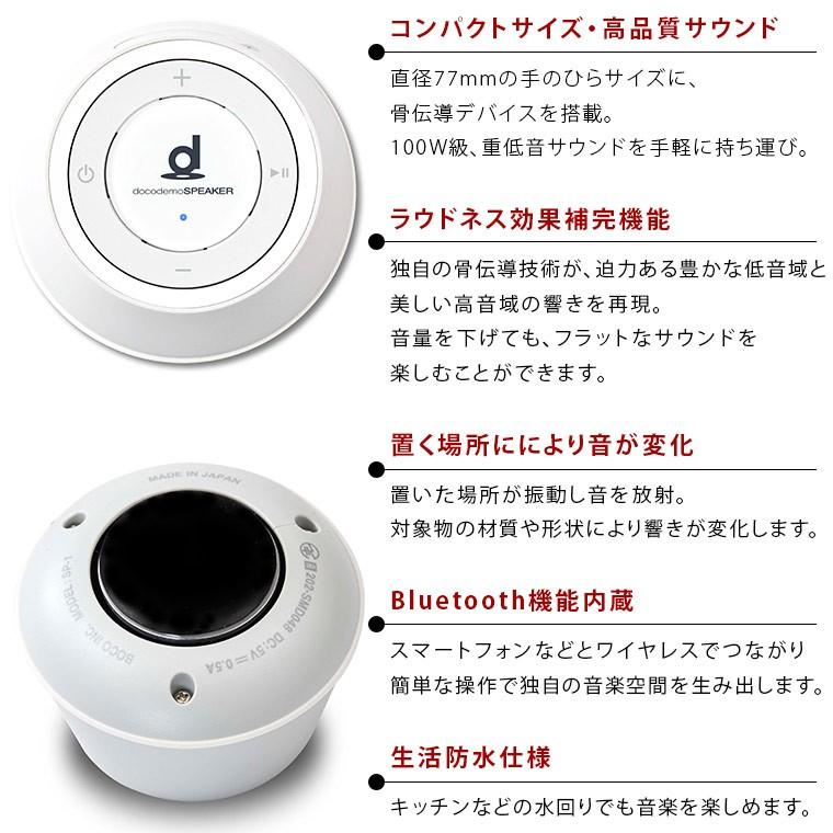お風呂で使える防水スピーカー「boco」docodemoSPEAKER（ドコデモ